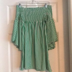 Off the shoulder mini dress